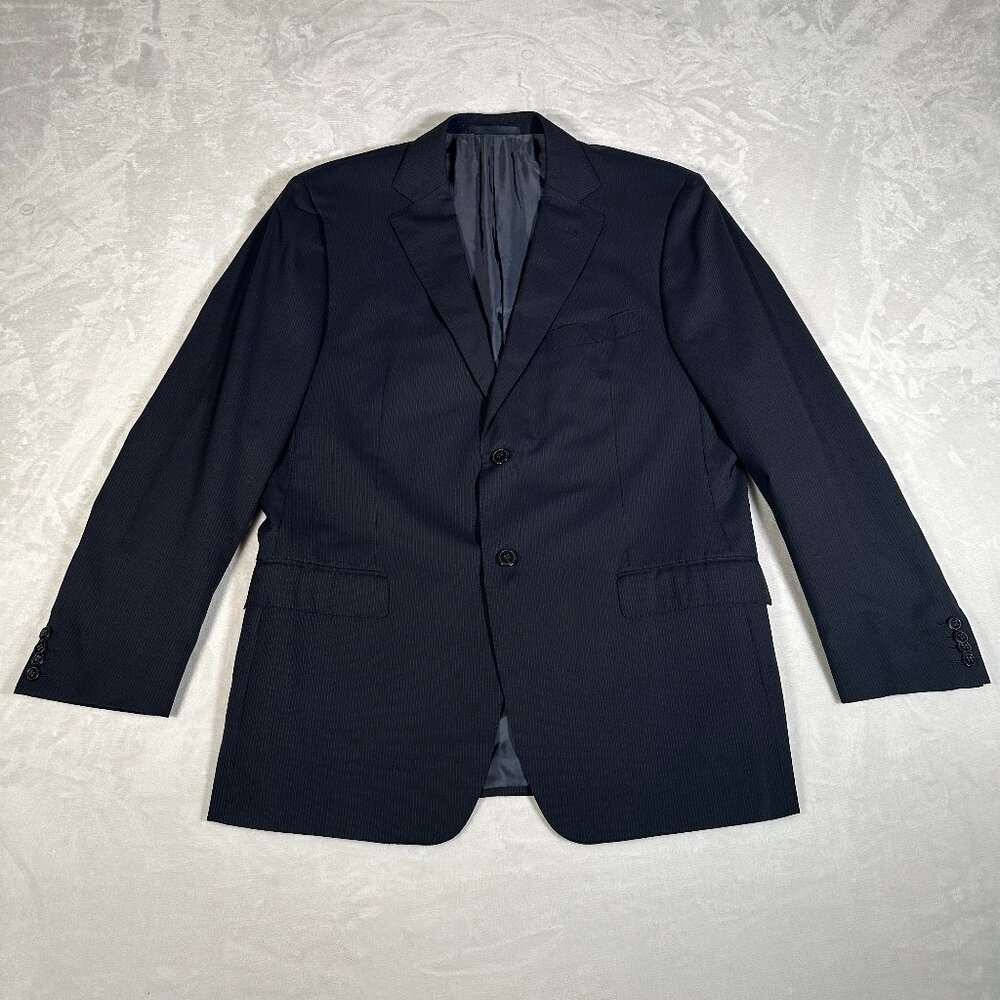 Ermenegildo Zegna Blazer Men Size 44R Striped City Natural Comfort Made in Italy